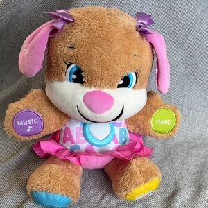 Fisher-Price Pink and Brown Interactive Puppy Dog